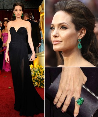 Angelina_Jolie_Emerald_Lorraine_Schwartz_Earrings_Ring_Trend_Black_Elie_Saab_Designer_Jewelry_Kendra_Scott_Gown